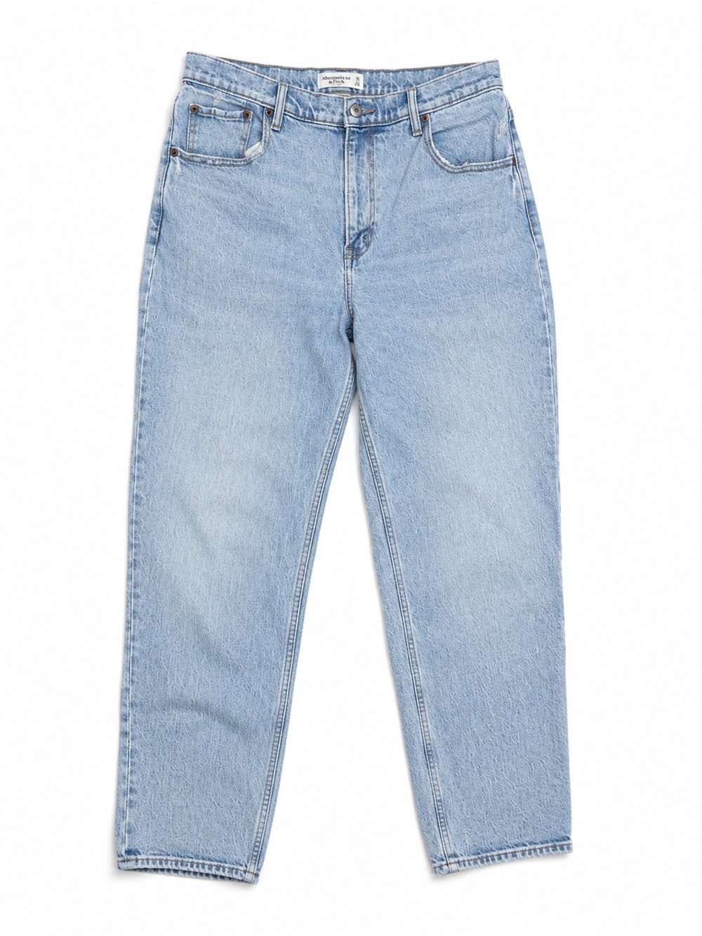 Abercrombie & Fitch Light Wash High Rise '90s Straight Jeans